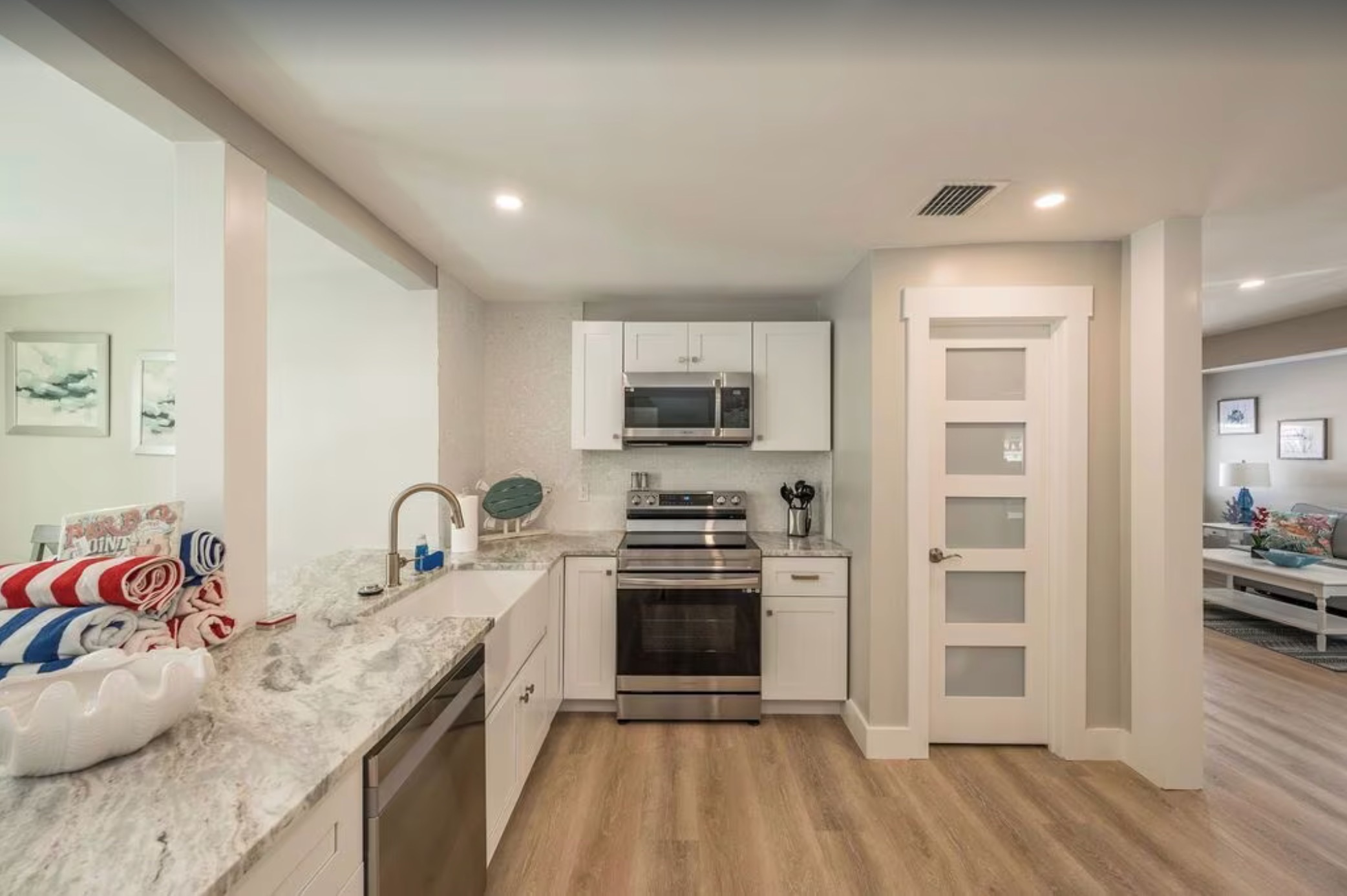 Compact White Kitchen Remodel